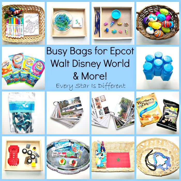 Busy Bags for Epcot Walt Disney World