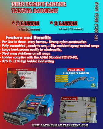Feature Escape Ladder Tangga darurat 2 story dan 3 Story Feature Escape Ladder Tangga Darurat 2 lantai dan 3 Lantai
