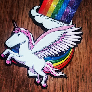 Fitbitches - The January Run Down - the Virtual Runner Unicorn Medal Fitbitches - The January Run Down