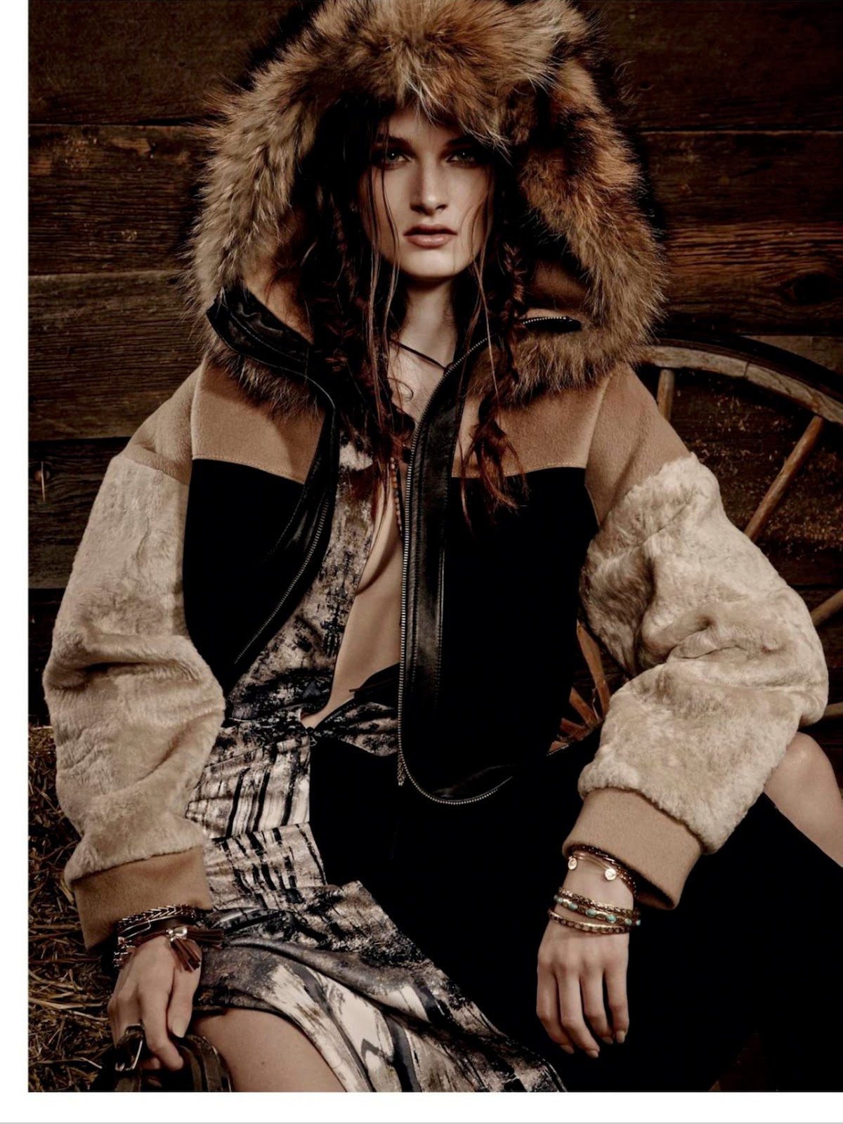 wild west: carly moore by owen bruce for elle canada november 2014 ...