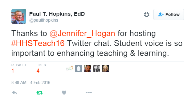 The Compelled Educator: Using Student Voice in a Twitter Chat