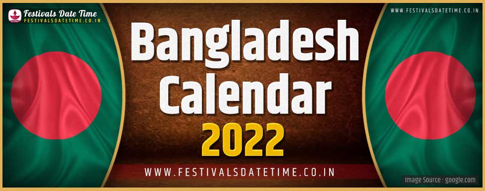 2022 Bangladesh Festivals Calendar, 2022 Bangladesh Holidays Calendar