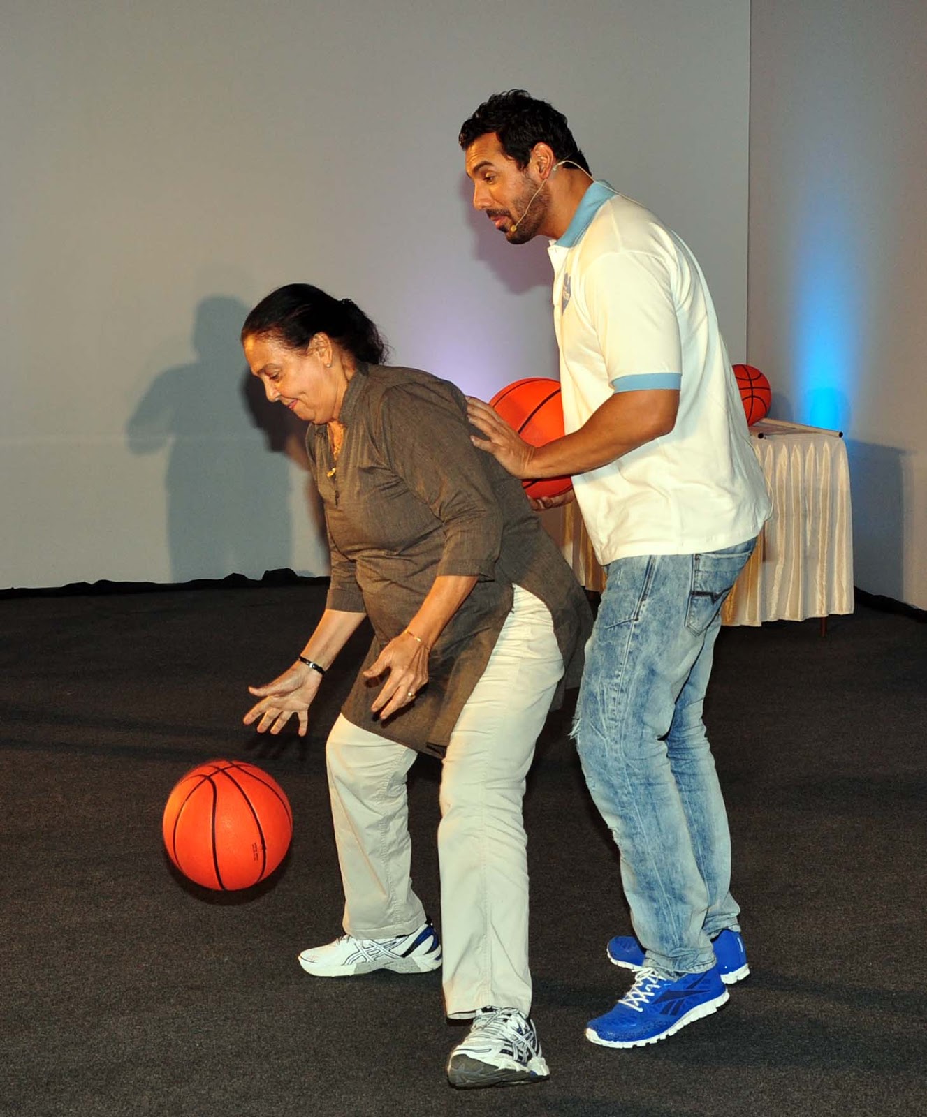 John Abraham Fulfills His Mothers Basketball Dream Bollywood News