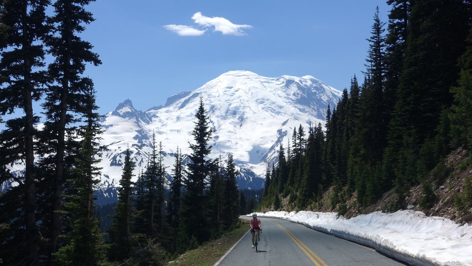 From Where I'm Standing Cycling Sunrise Road, Mt. Rainier