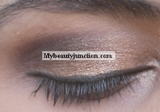 Simple neutral smoky eye makeup look with Accessorize eyeshadows