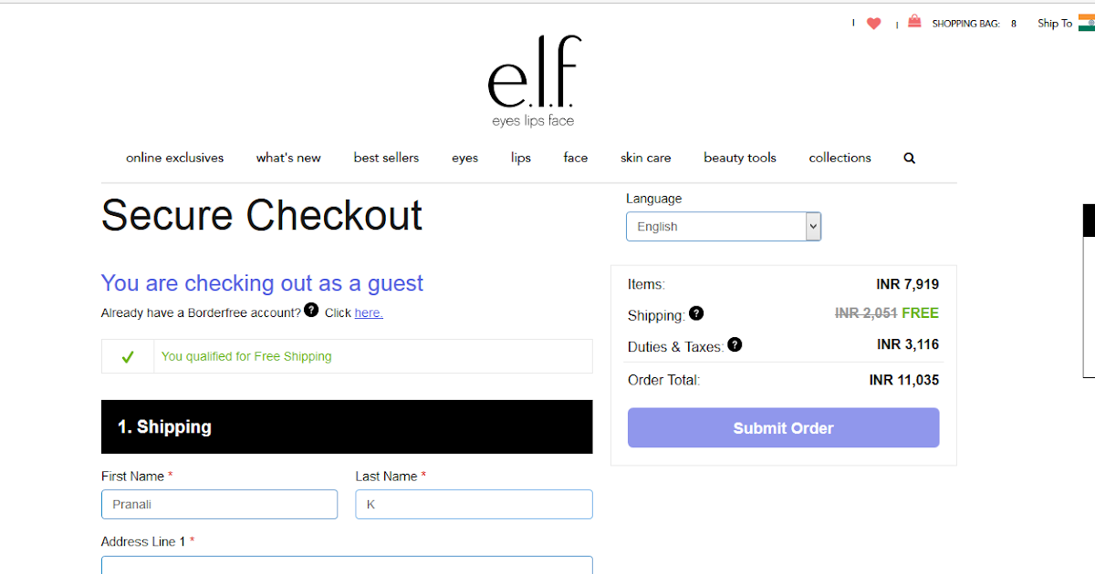 elf cosmetics now ships worldwide International Shipping, Customs duties & taxes Makeup Discourse