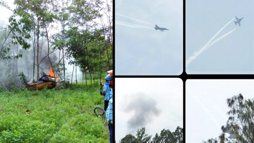Video Detik-Detik Terakhir Pesawat Jatuh di Yogya