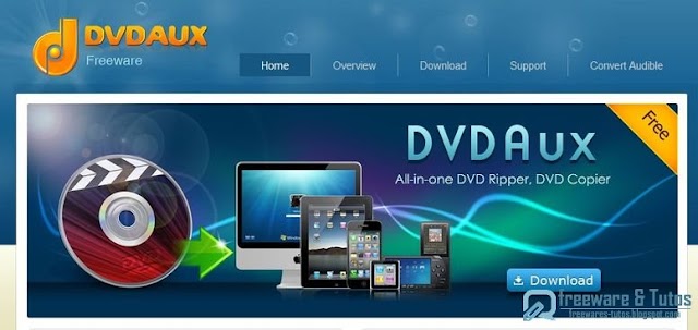 DVDAux : un logiciel pour ripper et copier les DVD