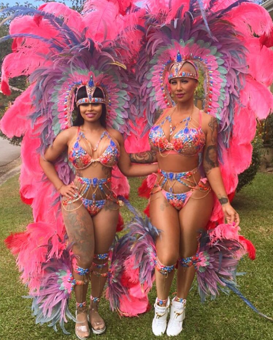 More Photos Of Blac Chyna And Amber Rose At The Carnival In Trinidad