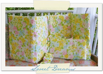 Things to sew - vintage sheet day bed