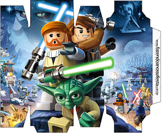 Star Wars Lego, Free Printable Box.