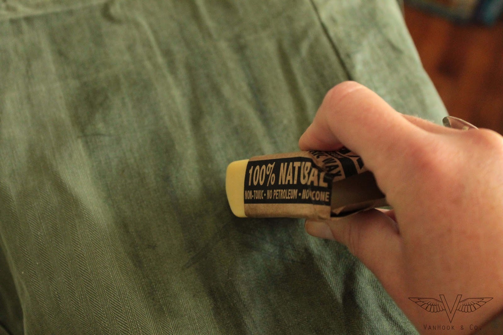 VanHook & Co. Waxing a Canvas Backpack