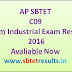 AP C09 V Sem Industrial Exam Results 2016 Avaliable Now