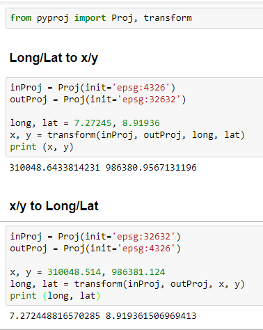 Geospatial Solutions Expert: Convert Projected coordinates (Northings ...