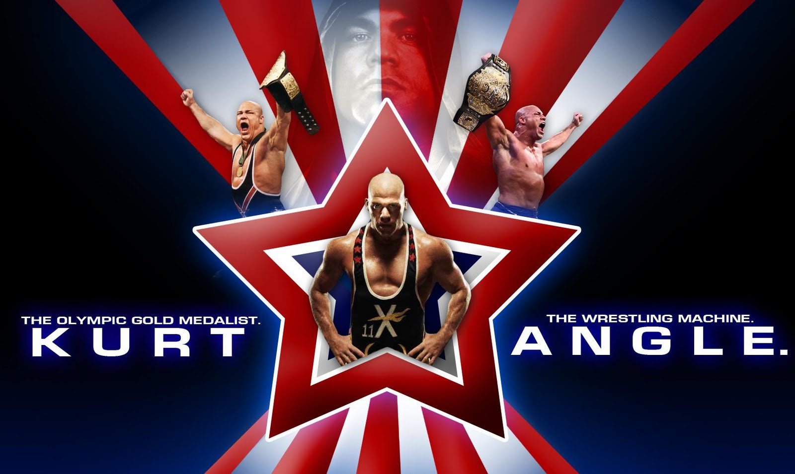 WWE CHAMPS 'THE WRESTLING MACHINE' KURT ANGLE