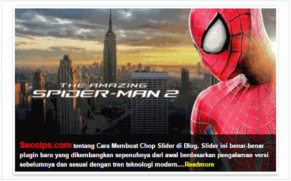 Image Slide cara membuat slider dengan efek quake di Blog