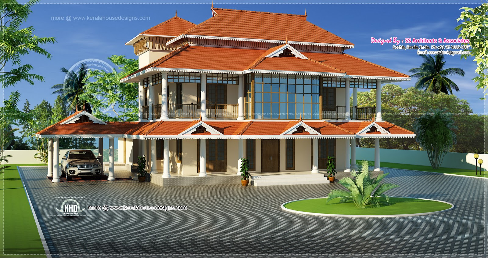 Kerala style luxury traditional home House Design Plans