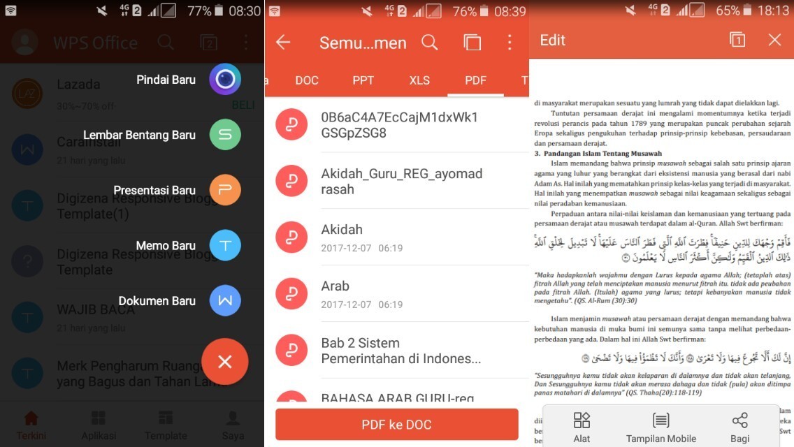 membuka file office dengan wps office cara membuka file office di android