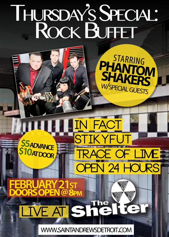 MOTORCITYBLOG The Phantom Shakers Farewell Detroit Show St Andrews Hall Detroit Thursday 2