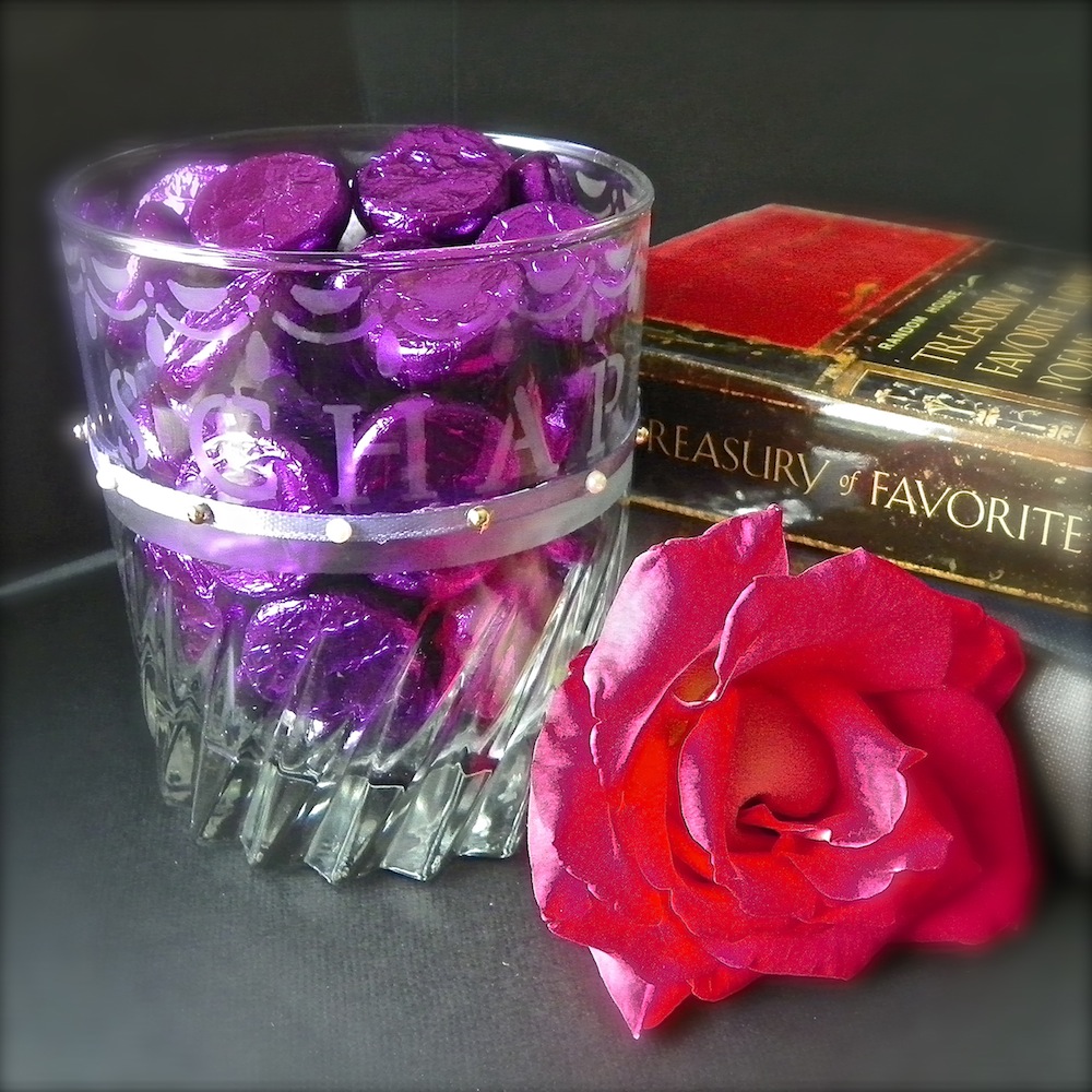 Personalize a glass tumbler with Martha Stewart Glass Etching Cream