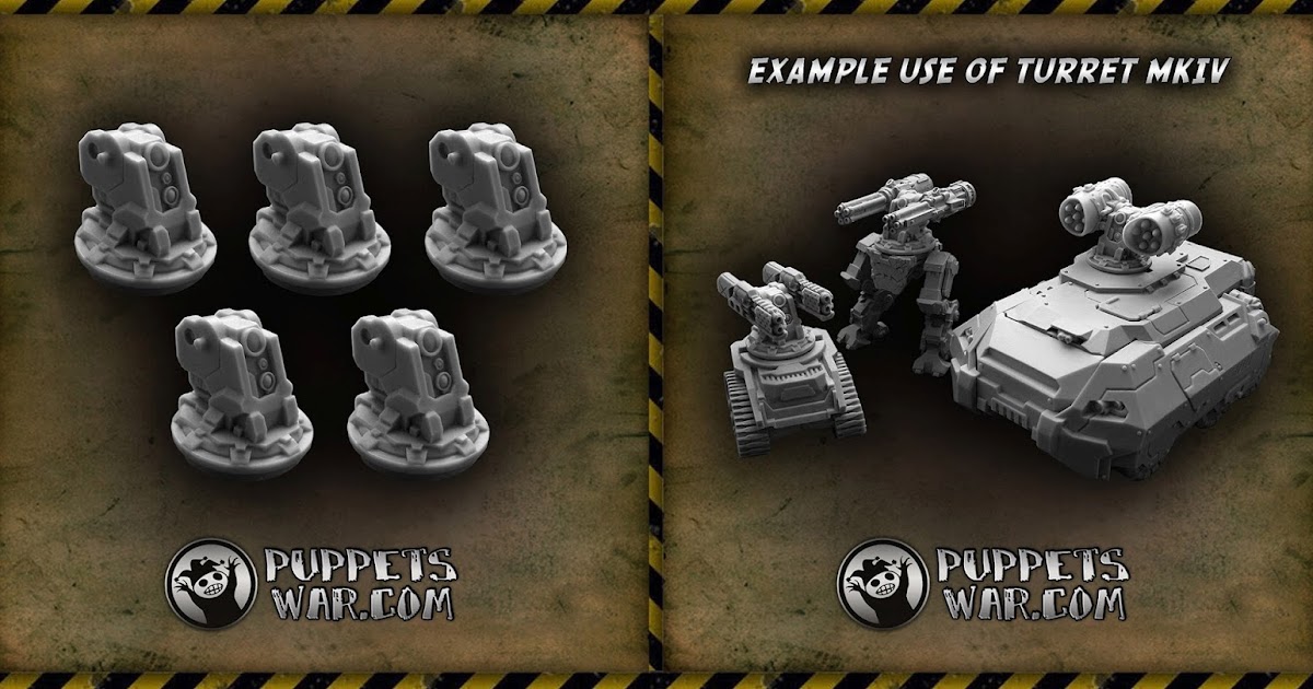 Wargame News and Terrain Puppetswar New Turret MK IV Cores Released