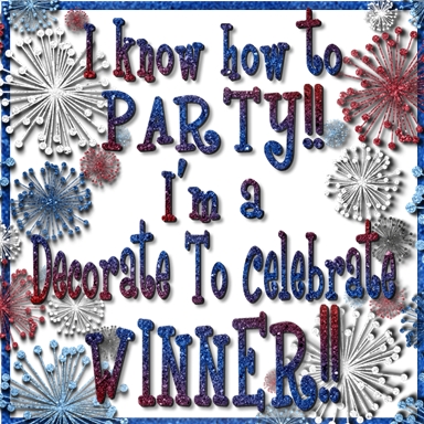 Decorate To Celebrate! Winner!!