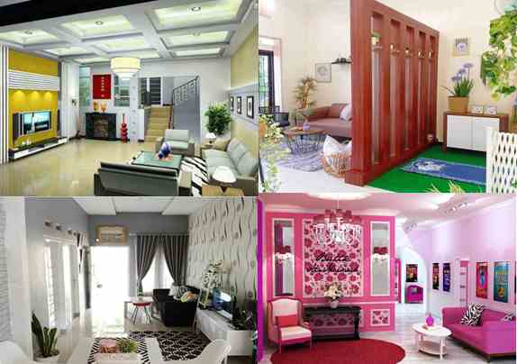 Warna ruangan tamu, tengah, keluarga rumah minimalis type 36