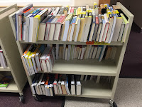 books to shelve cart of books