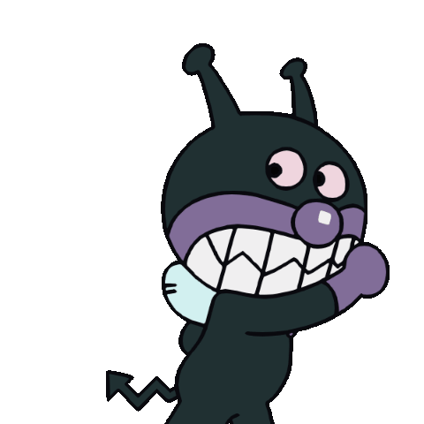 Line 公式スタンプ 飛び出す ばいきんまんの挨拶スタンプ Example With Gif Animation