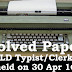 Kerala PSC - Solved paper LD Typist/Clerk Typist exam conducted on 30 Apr 2016