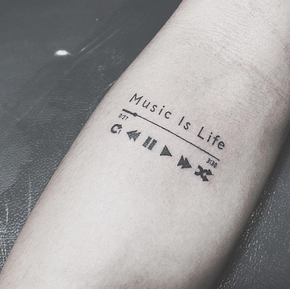 50+ Cool Music Tattoos For Men (2019) Tattoo Ideas 2019