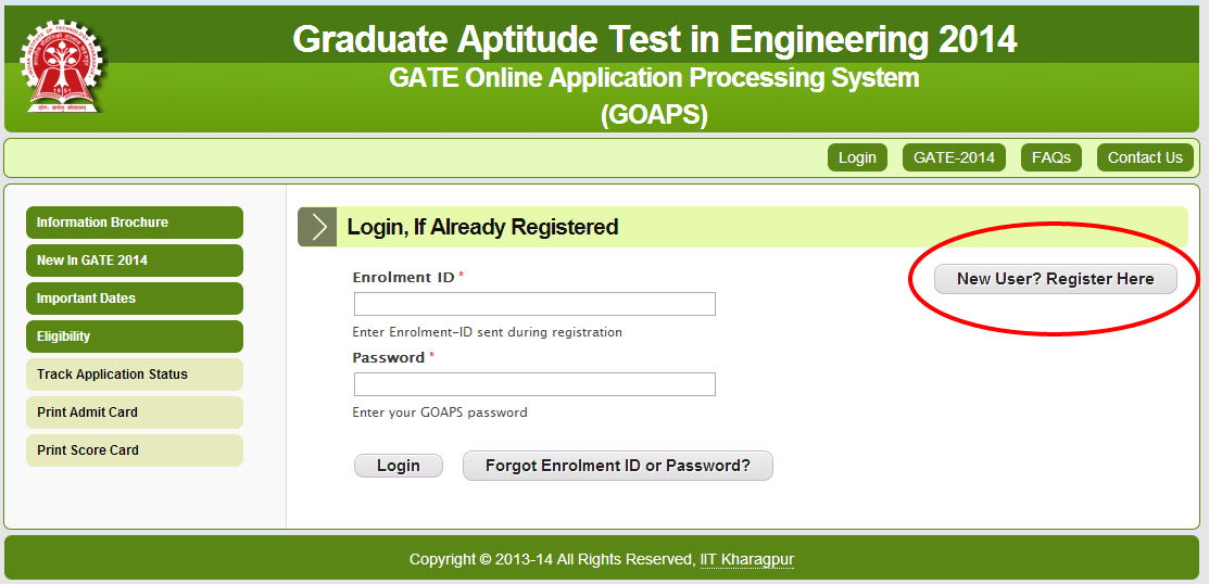 HOW TO REGISTER FOR GATE-2014 STEP BY STEP WITH SCREEN SHOTS ~ techie ...