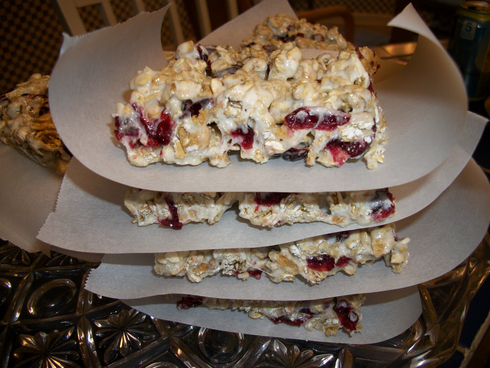 What's Cooking With Melissa? Cranberry Granola Bars with Marshmallows