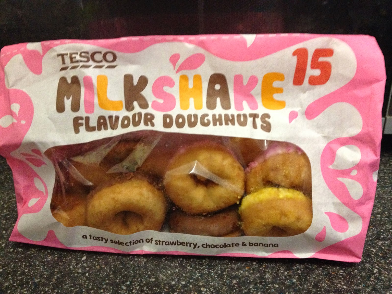 A Review A Day Today's Review Tesco Milkshake Flavour Doughnuts