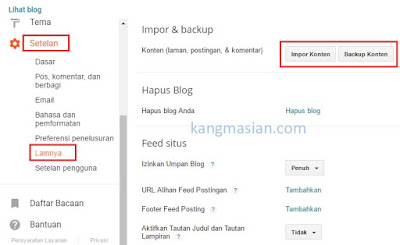 Membackup Postingan Blogspot Membackup Postingan Blogspot