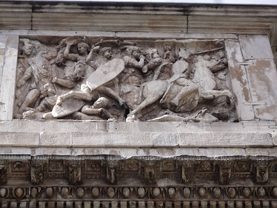 Detalhe de decoração com cena de batalha, Arco de COnstantino