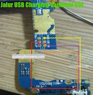 Jalur USB Charger Advan S5E Jalur USB Charger Advan S5E