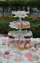 cake zone cupcake fondant seashells tower