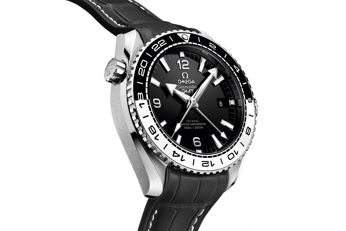 omega seamaster gmt black and white