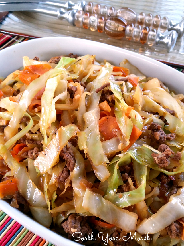 Egg Roll Stir-Fry: all the flavor of an egg roll without the wrapper! Like an unstuffed egg roll in a bowl. So delicious! 