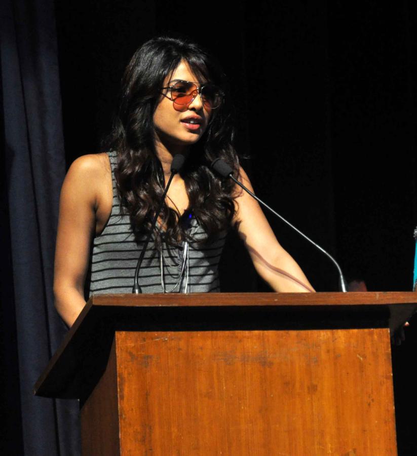Priyanka Chopra in a Awesome Avatar at St. Andrews College INDIAN CINEMA
