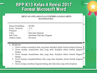 RPP K13 Kelas 4 Revisi 2017 Format Microsoft Word RPP K13 Kelas 4 Revisi 2017 Format Microsoft Word