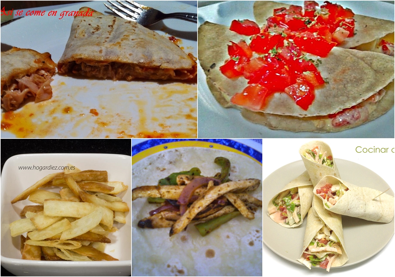 Así se come en Granada. Con tortillas de maiz o trigo