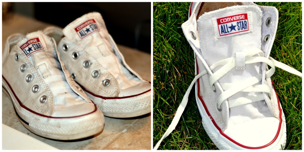 how to clean white converse with oxiclean