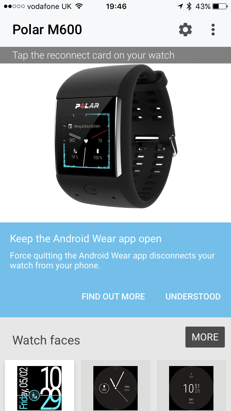 Android wear 2.0 POLAR M600 connected to an iPhone - AndroGuider | One Stop  For The Techy You!