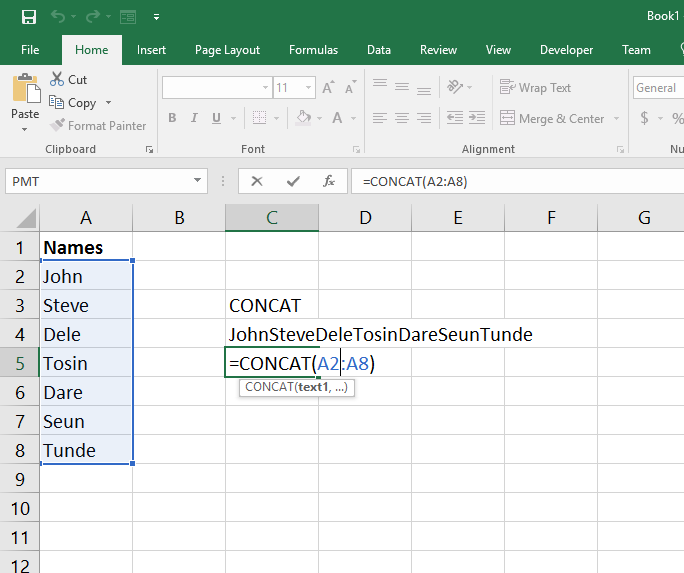 Concat Range Of Cells at Thaddeus Barrow blog