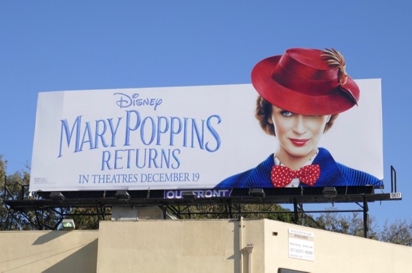 Mary Poppins Returns movie billboard Mary Poppins Returns movie billboard