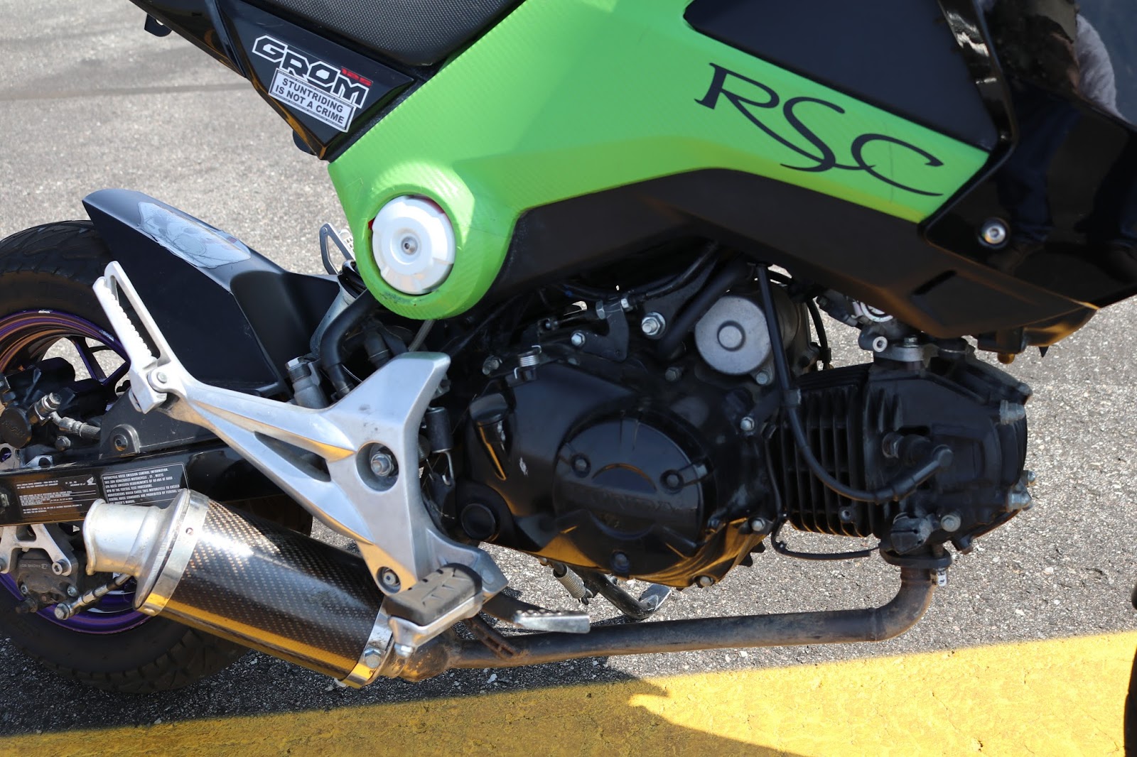 OldMotoDude Honda Grom Pit Bike at the Colorado Mile Watkins, Co