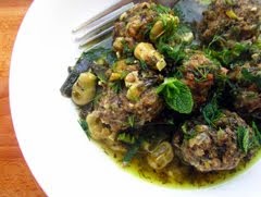 Meatballs with Broad beans and lemon