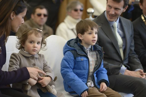 Princess Marie of Denmark and Prince Joachim of Denmark and Prince Henrik of Denmark and Princess Athena of Denmark visited Aalborg Zoo in Aalborg, Denmark.